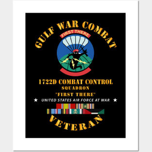 Gulf War Combat Vet - 1722d Combat Control w GULF SVC X 300 Posters and Art
